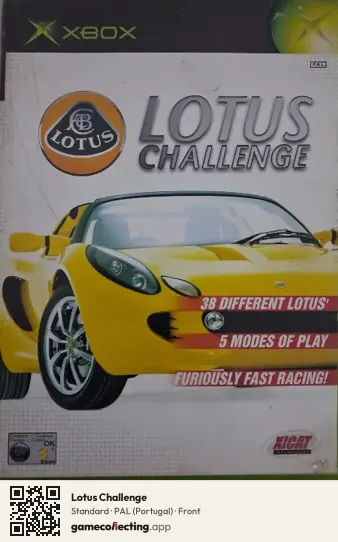 Lotus Challenge Xbox, Portugal box front