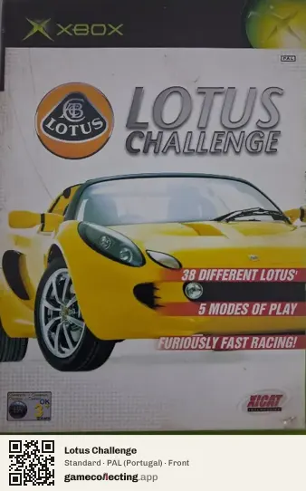Lotus Challenge Xbox, Portugal box front