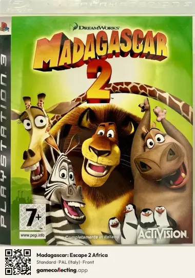 Madagascar: Escape 2 Africa PlayStation 3, Italy box front