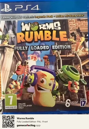 Worms Rumble PlayStation 4, PAL box front