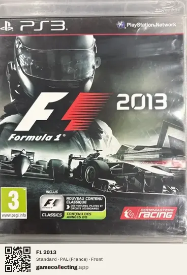 F1 2013 PlayStation 3, France box front