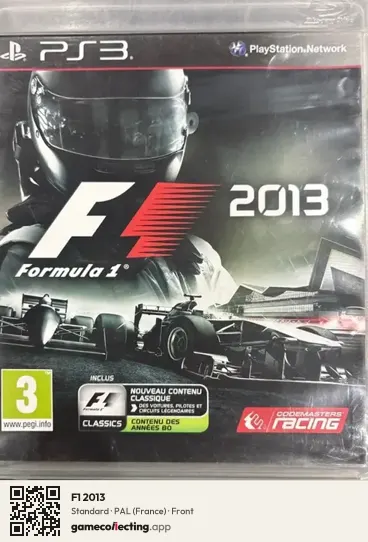 F1 2013 PlayStation 3, France box front