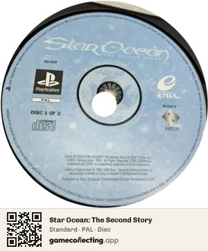 Star Ocean: The Second Story PlayStation, PAL disc