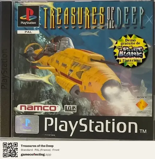 Treasures of the Deep PlayStation, France box front