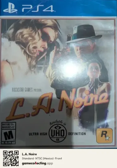 L.A. Noire PlayStation 4, Mexico box front