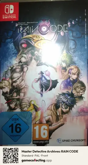 Master Detective Archives: RAIN CODE Nintendo Switch, PAL box front