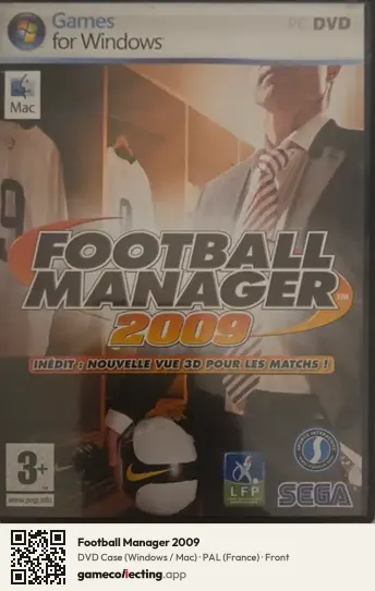 Football Manager 2009 Computer, France box front