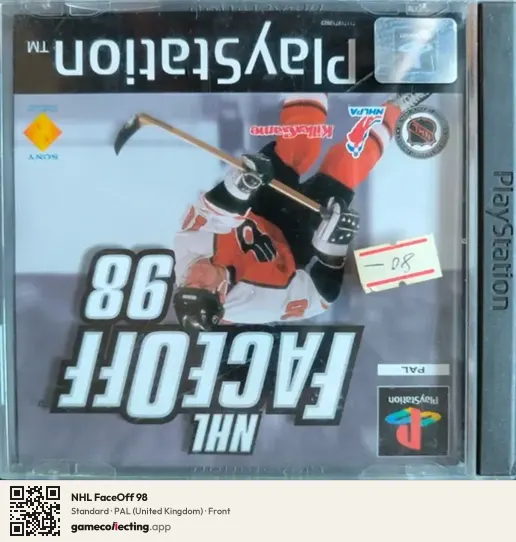 NHL FaceOff 98 PlayStation, United Kingdom box front