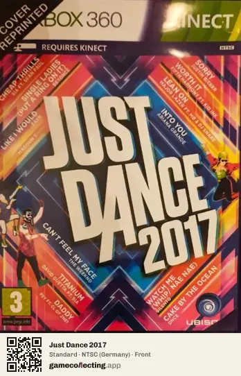 Just Dance 2017 Xbox 360, Germany box front