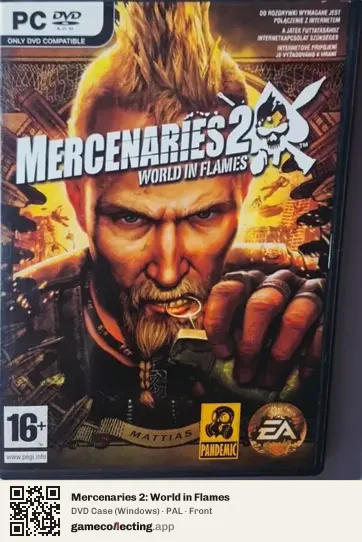 Mercenaries 2: World in Flames Computer, PAL box front