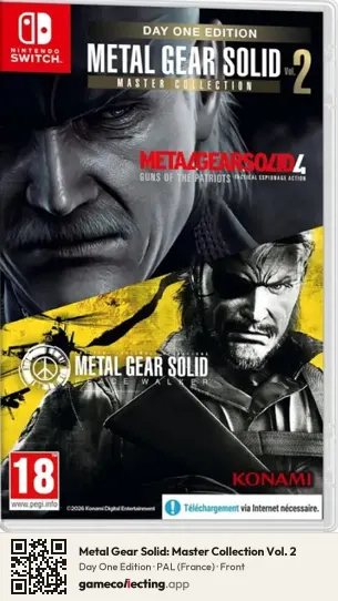 Metal Gear Solid: Master Collection Vol. 2 Nintendo Switch, France box front