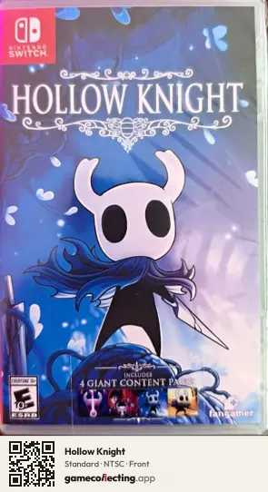 Hollow Knight Nintendo Switch, NTSC box front