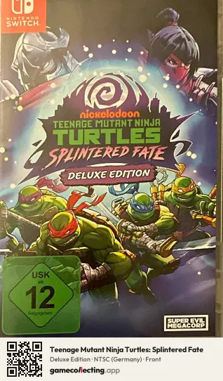 Teenage Mutant Ninja Turtles: Splintered Fate Nintendo Switch, Germany box front