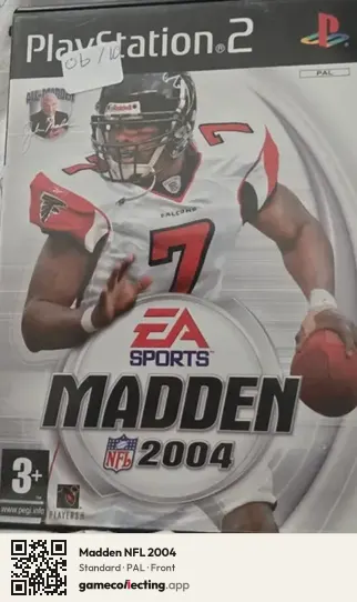 Madden NFL 2004 PlayStation 2, PAL box front
