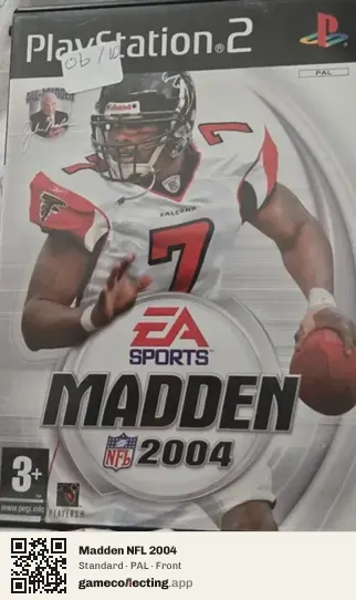 Madden NFL 2004 PlayStation 2, PAL box front
