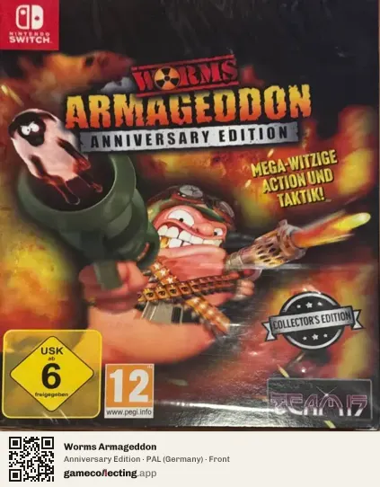 Worms Armageddon Nintendo Switch, Germany box front