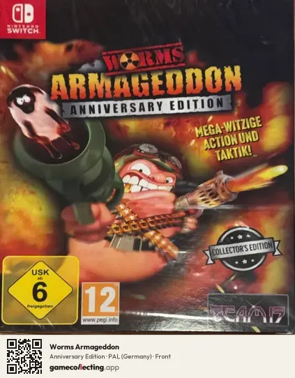 Worms Armageddon Nintendo Switch, Germany box front