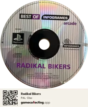 Radikal Bikers PlayStation, PAL disc