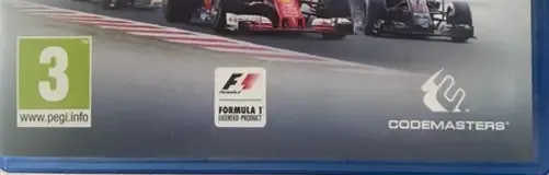 F1 2016, the USK square on its front