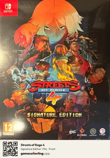 Streets of Rage 4 Nintendo Switch, PAL box front