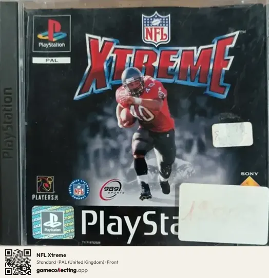 NFL Xtreme PlayStation, United Kingdom box front