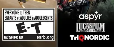 Star Wars Racer & Commando Combo, the ESRB box on its front