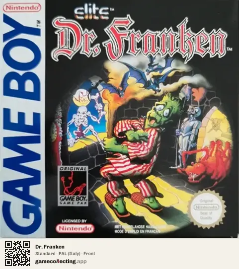 Dr. Franken Game Boy, Italy box front