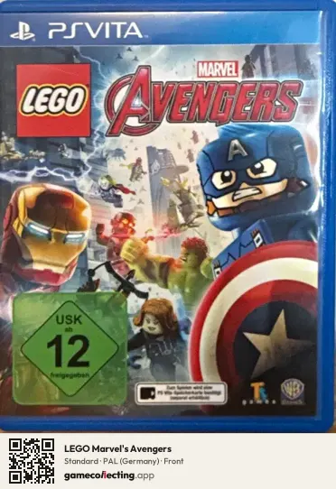 LEGO Marvel's Avengers PlayStation Vita, Germany box front