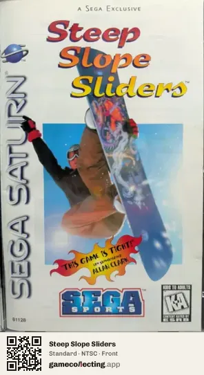 Steep Slope Sliders Sega Saturn, NTSC box front