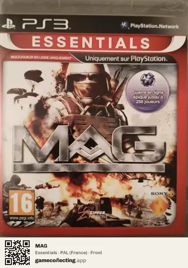 MAG PlayStation 3, France box front