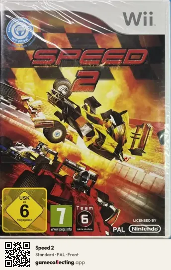 Speed 2 Nintendo Wii, PAL box front
