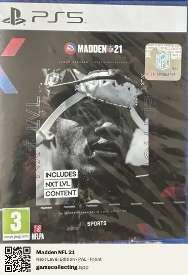 Madden NFL 21 PlayStation 5, PAL box front