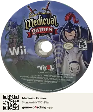 Medieval Games Nintendo Wii, NTSC disc