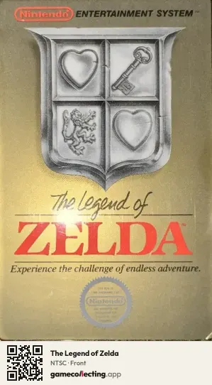 The Legend of Zelda Nintendo Entertainment System, NTSC box front