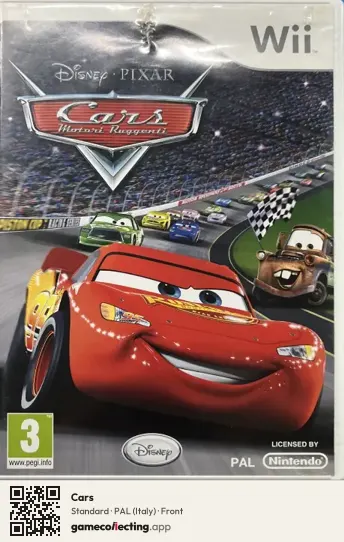 Cars Nintendo Wii, Italy box front