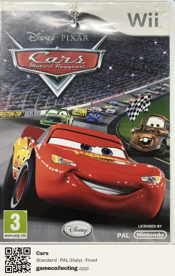 Cars Nintendo Wii, Italy box front