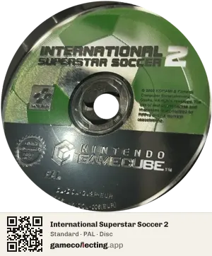 International Superstar Soccer 2 Nintendo GameCube, PAL disc