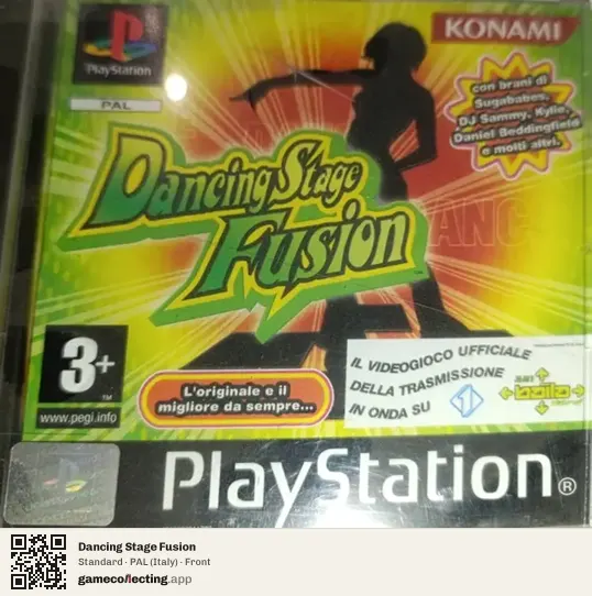 Dancing Stage Fusion PlayStation, Italy box front