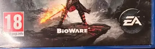 Dragon Age: Inquisition, the PEGI square on its front