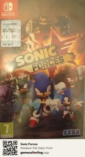 Sonic Forces Nintendo Switch, Italy box front