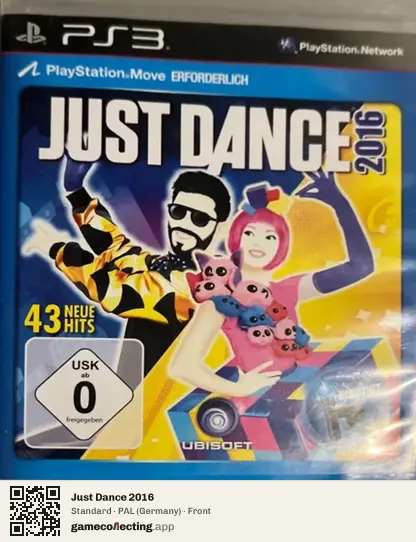 Just Dance 2016 PlayStation 3, Germany box front
