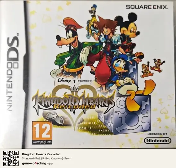 Kingdom Hearts Re:coded Nintendo DS, United Kingdom box front