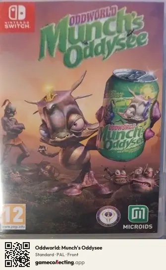 Oddworld: Munch's Oddysee Nintendo Switch, PAL box front