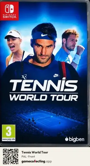 Tennis World Tour Nintendo Switch, PAL box front
