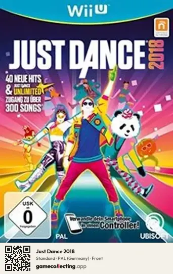 Just Dance 2018 Nintendo Wii U, Germany box front