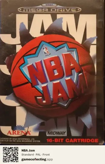 NBA Jam Sega Mega Drive / Genesis, PAL box front