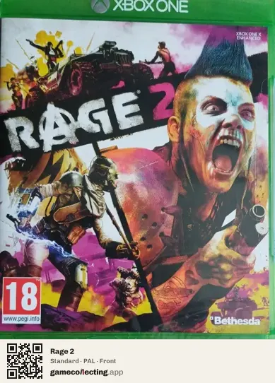 Rage 2 Xbox One, PAL box front
