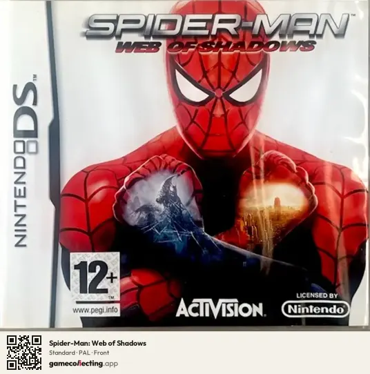 Spider-Man: Web of Shadows Nintendo DS, PAL box front