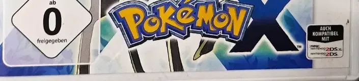 Pokémon X, the USK square on its front