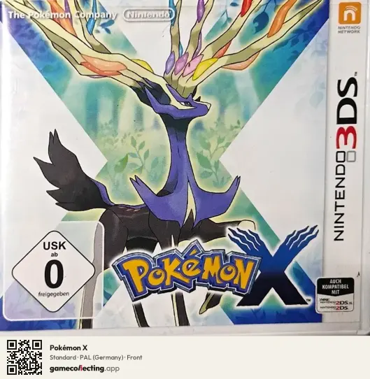 Pokémon X Nintendo 3DS, Germany box front